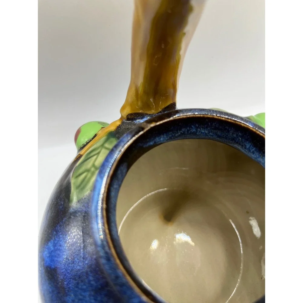 Whimsical Ceramic Teapot,‎ Unique Collectible Teapot, Fruit Design Decor